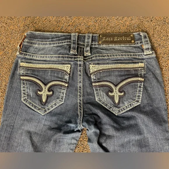 Rock Revival Women's Thick Stitch Jeans Dee Skinny  Size 26 Thick Stitch - Picture 4 of 15